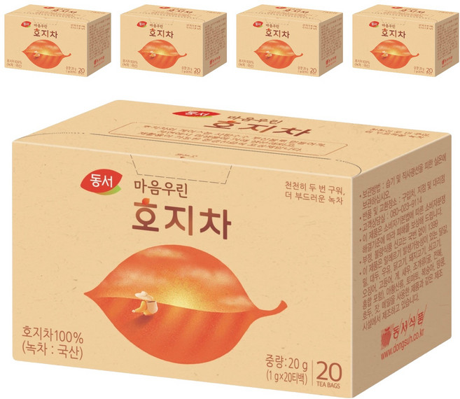 DONGSUH 東西食品 暖心焙茶, 20入, 5個, 1g