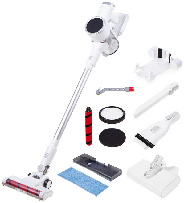 홈플래닛 230W 파워 무선청소기 + 5종 노즐 + 거치대 + 교체용 헤파필터, VC2206, 혼합색상