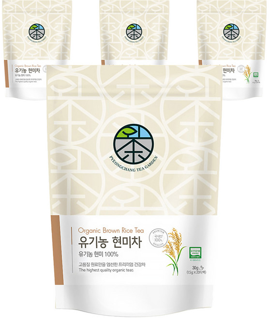 평창다원 유기농 현미차, 1.5g, 20개입, 4개