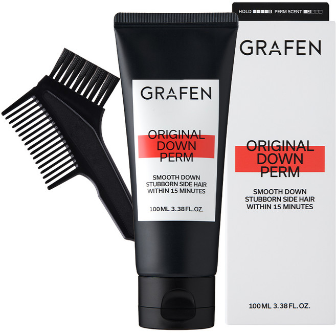 그라펜 오리지널 남성용 다운펌 파마약 모든모발용, 100ml, 1개