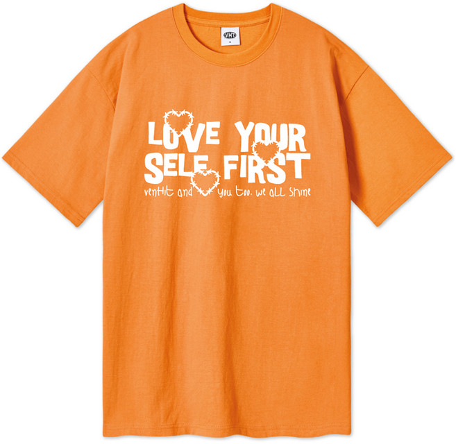 벤힛 Love heart 오버핏 통기성 반팔 티셔츠