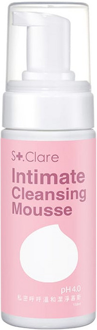 St.Clare 聖克萊爾 私密呼呼溫和潔淨慕斯 150ml, 1瓶