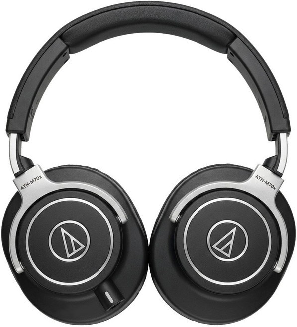 audio-technica 鐵三角 錄音室用專業型監聽耳機 原廠保固 280g, Black, ATH-M70x