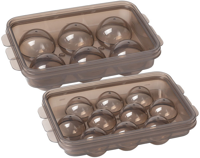 나누담 아이스볼 얼음트레이 6구 + 10구, 블랙, 1세트