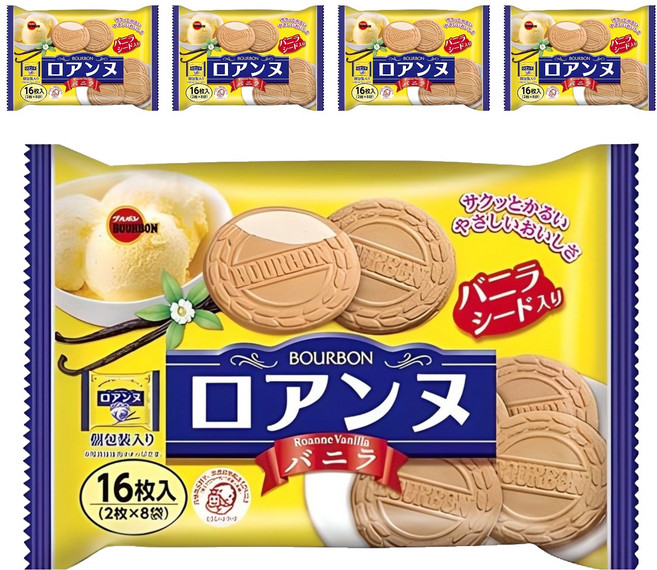 부르본 바닐라향 로안느, 113g, 5개