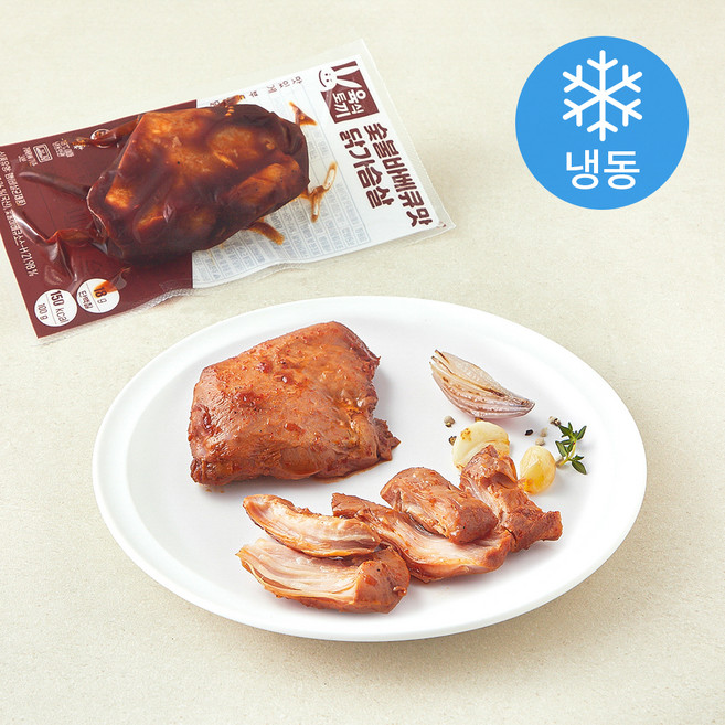 육식토끼 숯불바베큐맛 닭가슴살 (냉동), 100g, 5개, 1개입