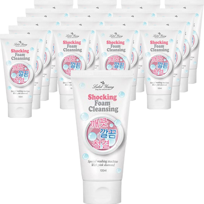 Label Young SHOCKING 泡沫潔面乳 原創, 100ml, 18個