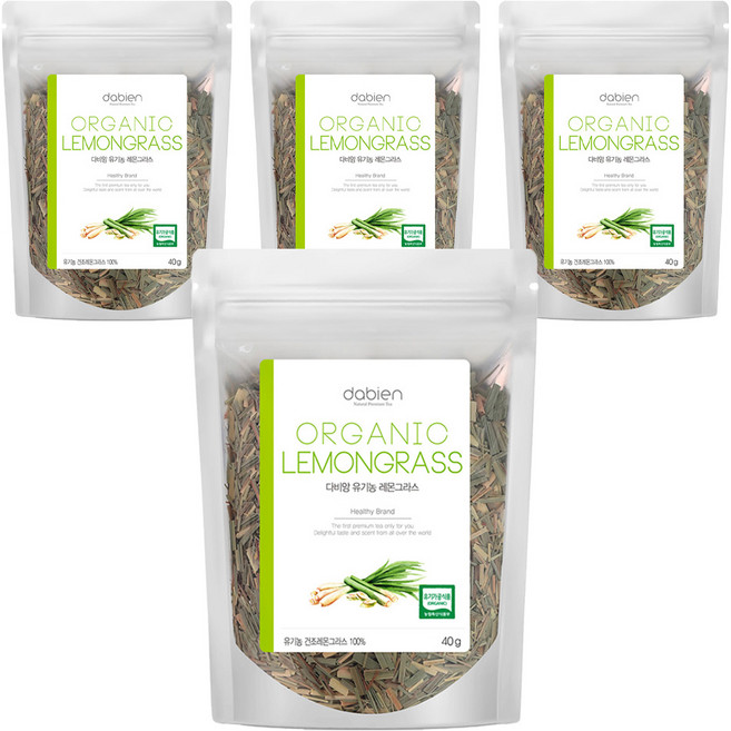 다비앙 유기농 레몬그라스 허브차, 40g, 4개, 1개입