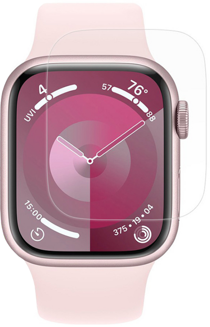 Healing Shield Apple Watch Prime 高光澤螢幕保護貼, 2片, 粉紅色