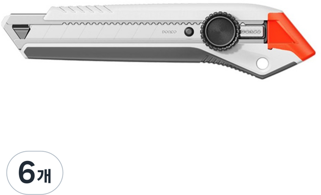 도루코 커터칼 대 L302, 6개, 혼합색상
