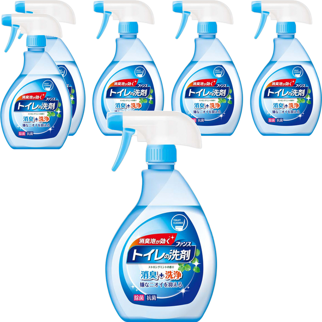 第一石鹼 馬桶清潔噴霧泡 除臭抑菌 薄荷香, 380ml, 6瓶