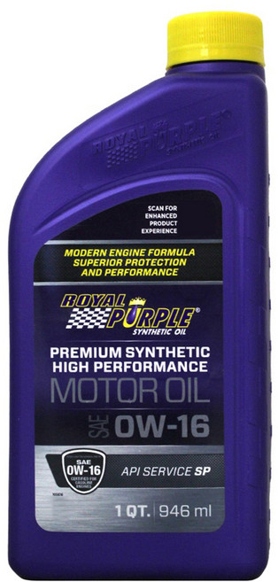 ROYAL PURPLE 紫皇冠 HP 機油, 0W16, 946ml, 1瓶