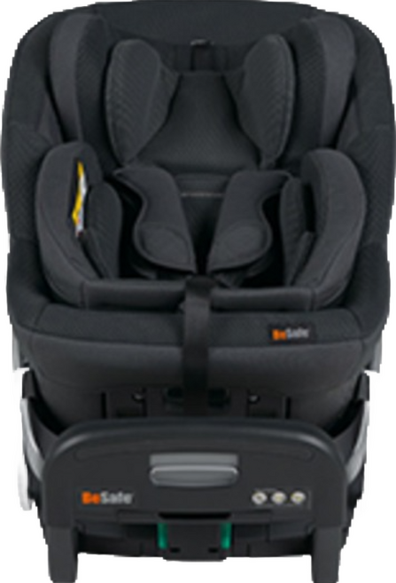 비세이프 스트레치 I SIZE 카시트 + 후방거울 + 보호매트 세트, 차콜메쉬