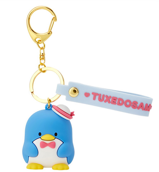 TUXEDOSAM 山姆企鵝 立體矽膠造型鑰匙圈, 1個