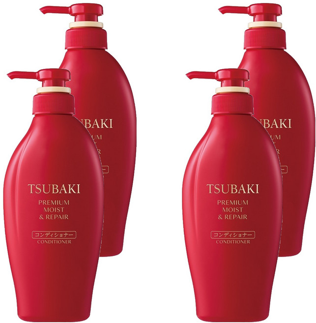츠바키 프리미엄 모이스트 & 리페어 컨디셔너, 4개, 450ml