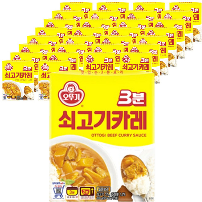 오뚜기 3분 쇠고기카레, 200g, 72개