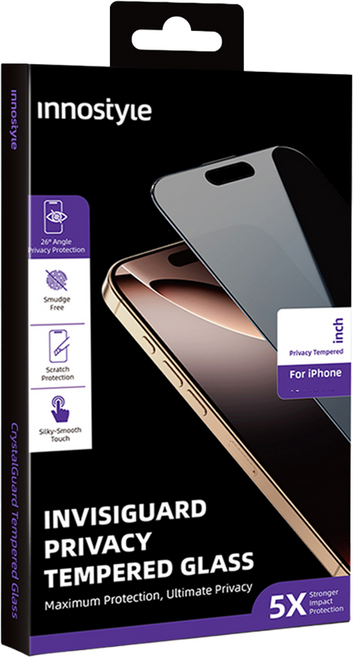 Innostyle Invisi系列 9H 防偷窺鋼化玻璃保護貼, 1個