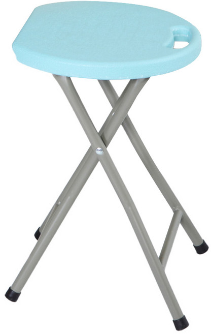 Cotton Field 棉花田傢飾 超耐重便攜式折疊椅 環保材質 防滑椅腳, 藍色, 1個