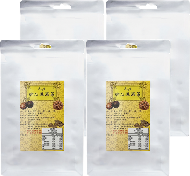 正心堂花茶行 御品 濕濕茶茶包, 4g, 15包, 4袋