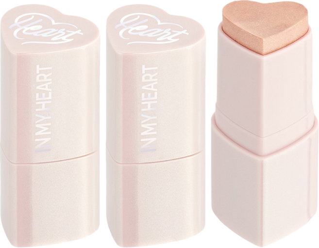 터치인솔 프리티필터 인마이하트 스틱 하이라이터 6g, 2개, 문라이트빔