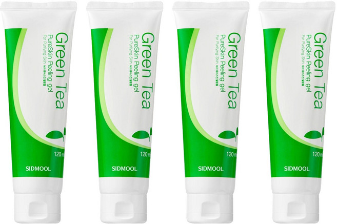 시드물 녹차 퓨어스킨 필링 젤, 120ml, 4개