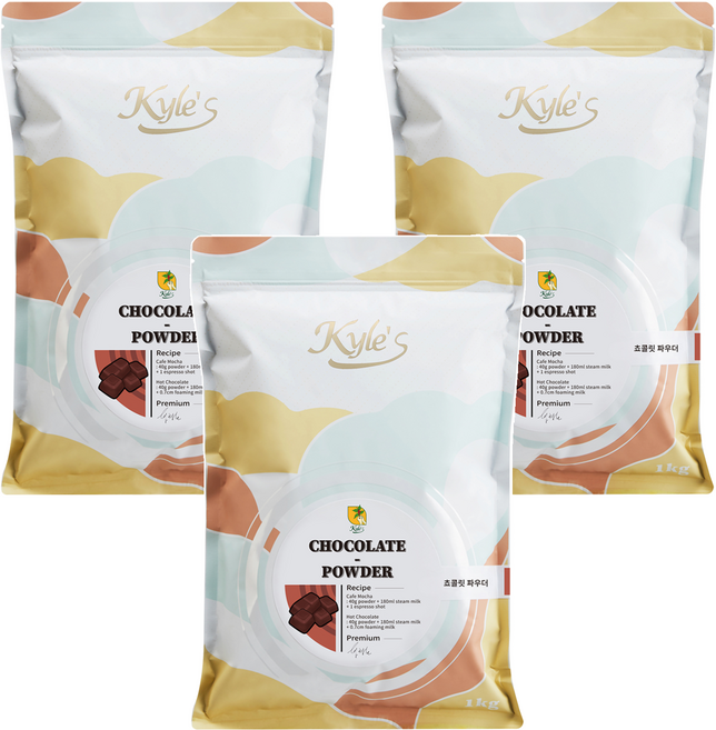 카일스 초콜릿 파우더, 1kg, 3개, 1개입