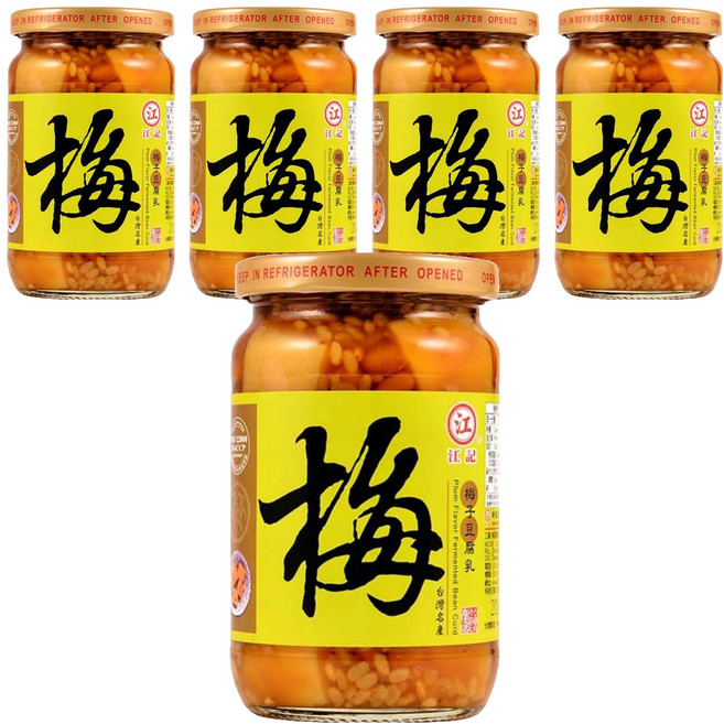 江記 元氣梅子豆腐乳, 380g, 5罐