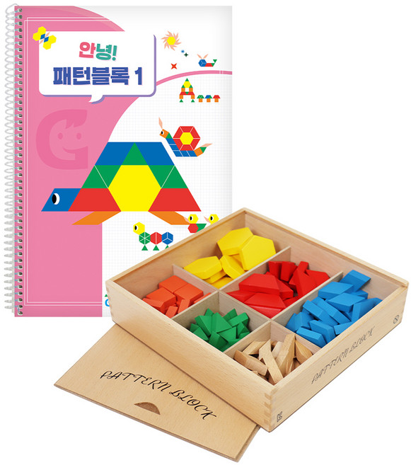 가베가족 안녕 패턴블록 베이직 세트 KS1441S, 1세트, 단품, 1세트, 112피스
