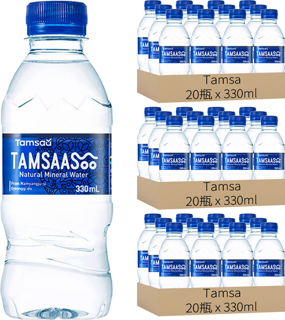 Tamsaa 天然水, 330ml, 60瓶
