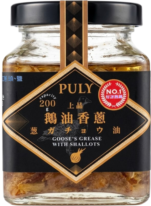 PULY 卜立 鵝油香蔥, 200g, 1罐