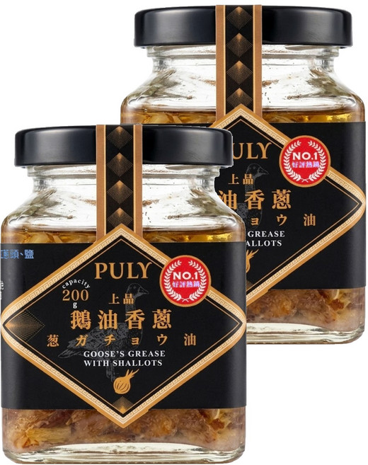 PULY 卜立 鵝油香蔥, 200g, 2罐