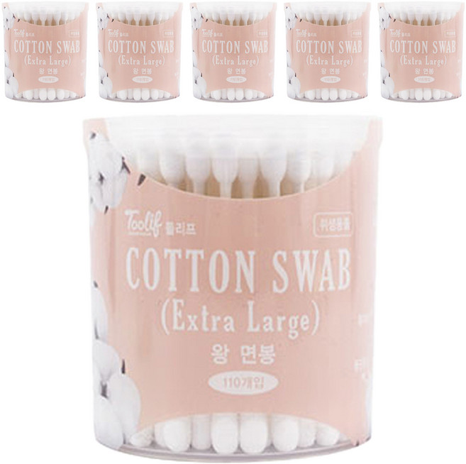 툴리프 엑스트라 라지 왕면봉, 110개입, 6개