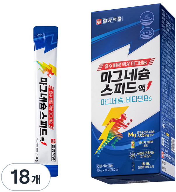 일양약품 마그네슘 스피드액 14p, 280g, 18개