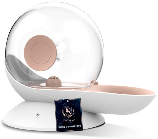 딩동펫 반려동물 달팽이 반자동 급수기, 핑크, 1개