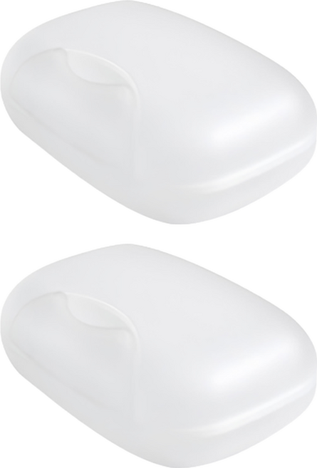 AHOYE 帶蓋防水密封旅行肥皂盒2件組, 1組, 透明