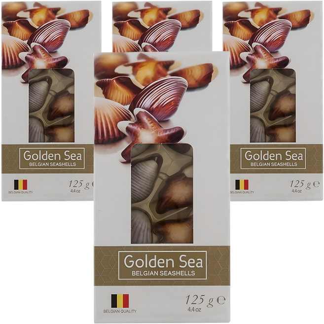 골든씨 씨쉘 초콜릿, 125g, 4개