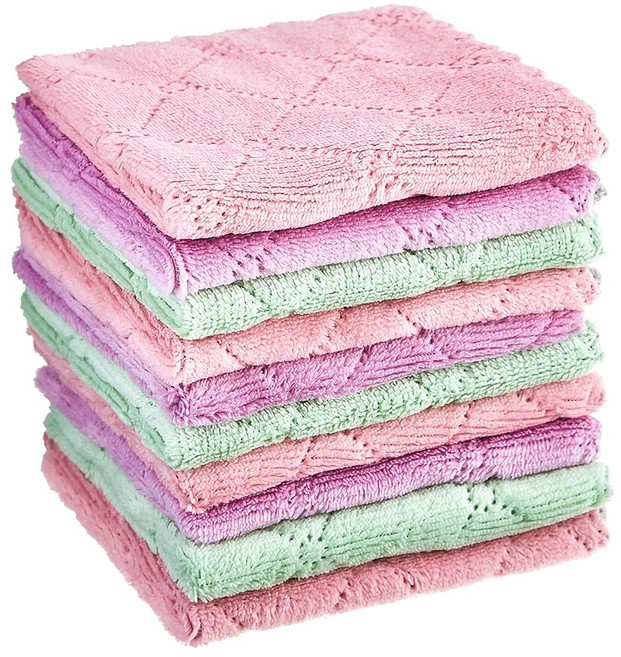 코멧 소프트 양면 벨벳 행주, 10개