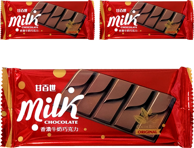 KAISER 甘百世 香濃牛奶巧克力, 30g, 3片