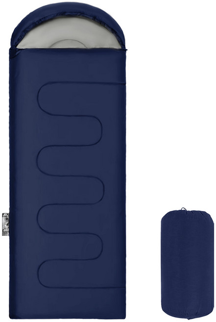 코멧 머미형 침낭 210 x 75cm, 네이비, 1개