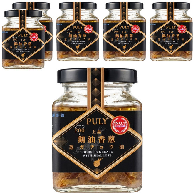 PULY 卜立 鵝油香蔥, 200g, 6罐