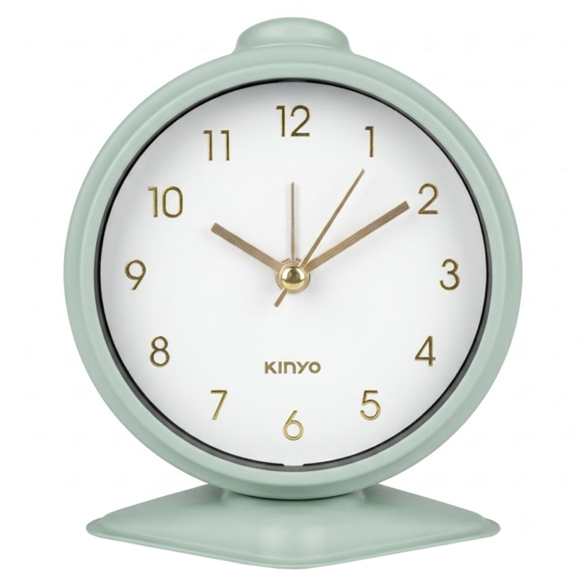 Kinyo 復古歐風造型鬧鐘 ACK-7114G 97 x 60 x 114mm 152g, 綠色