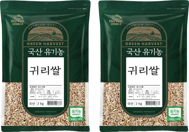 두보식품 국산 유기농 귀리, 2kg, 2개