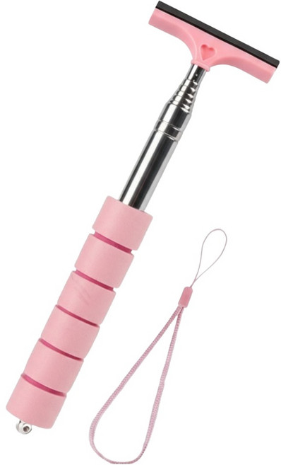 아이작큐브 사이드미러 길이조절 스퀴지 05 핑크, 1개