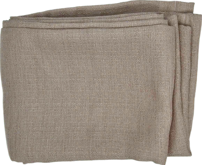 iINDOORS 英倫家居 透光紗簾 500g, 麻紗卡其色