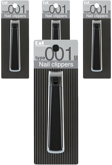 카이 손톱깎이 중, 검정색, 4개