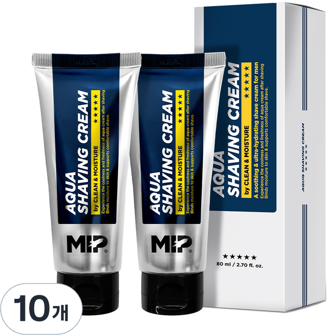 미프 아쿠아 쉐이빙 크림, 80ml, 10개