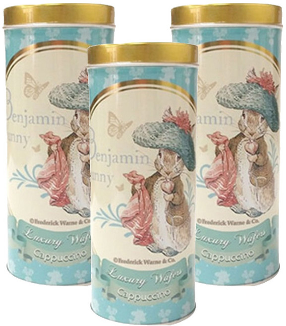 PETER RABBIT 比得兔 捲心酥 卡布奇諾口味, 100g, 3罐