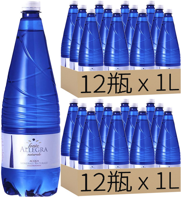FONTE ALLEGRA 亞莉佳 氣泡礦泉水, 1L, 24瓶