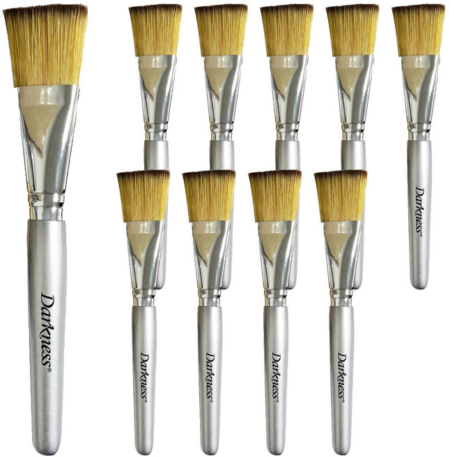 다크니스 피부미용 팩 붓, 10개, 혼합색상