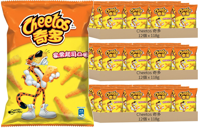 Cheetos 奇多 家常起司口味玉米棒, 118g, 36個